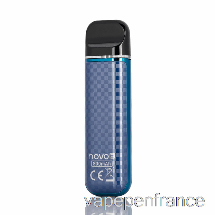 Smok Novo 3 25w Pod System Stylo Vape En Fibre De Carbone Bleu